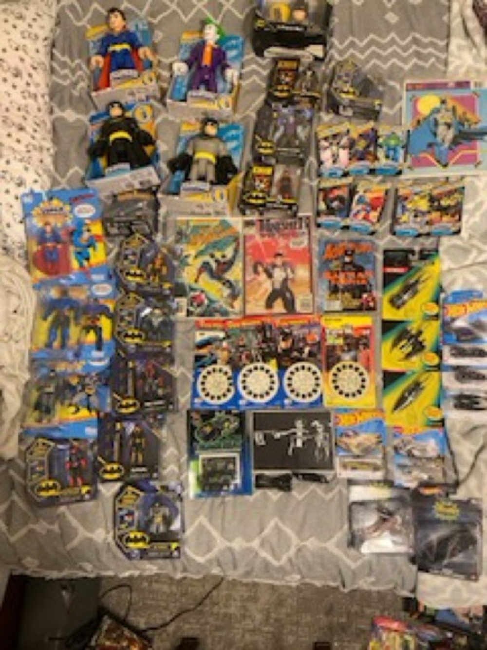 Batman Assorted Action Figures & Vehicles - Black, Yellow, Blue